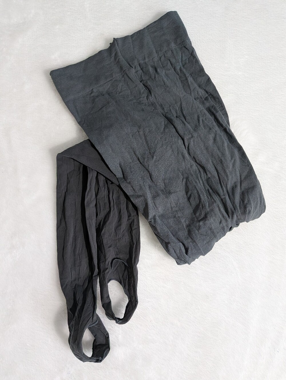 ❤️ American Apparel Stirrup Tights Pantyhose XS Neutral Green/Gray